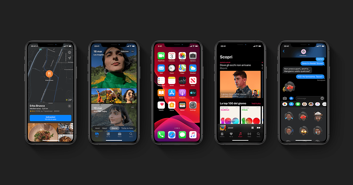 iOS 13, watchOS 6, tvOS 12 e iPadOS 13 rilasciati! E noi ci adeguiamo…
